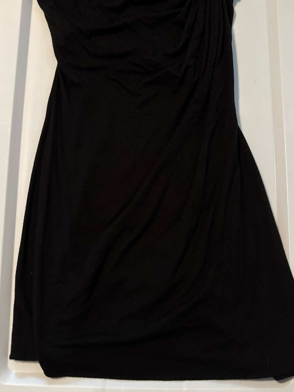 Sky Black One-Shoulder Dress with Gold Chain Strap - Picture 4 of 5